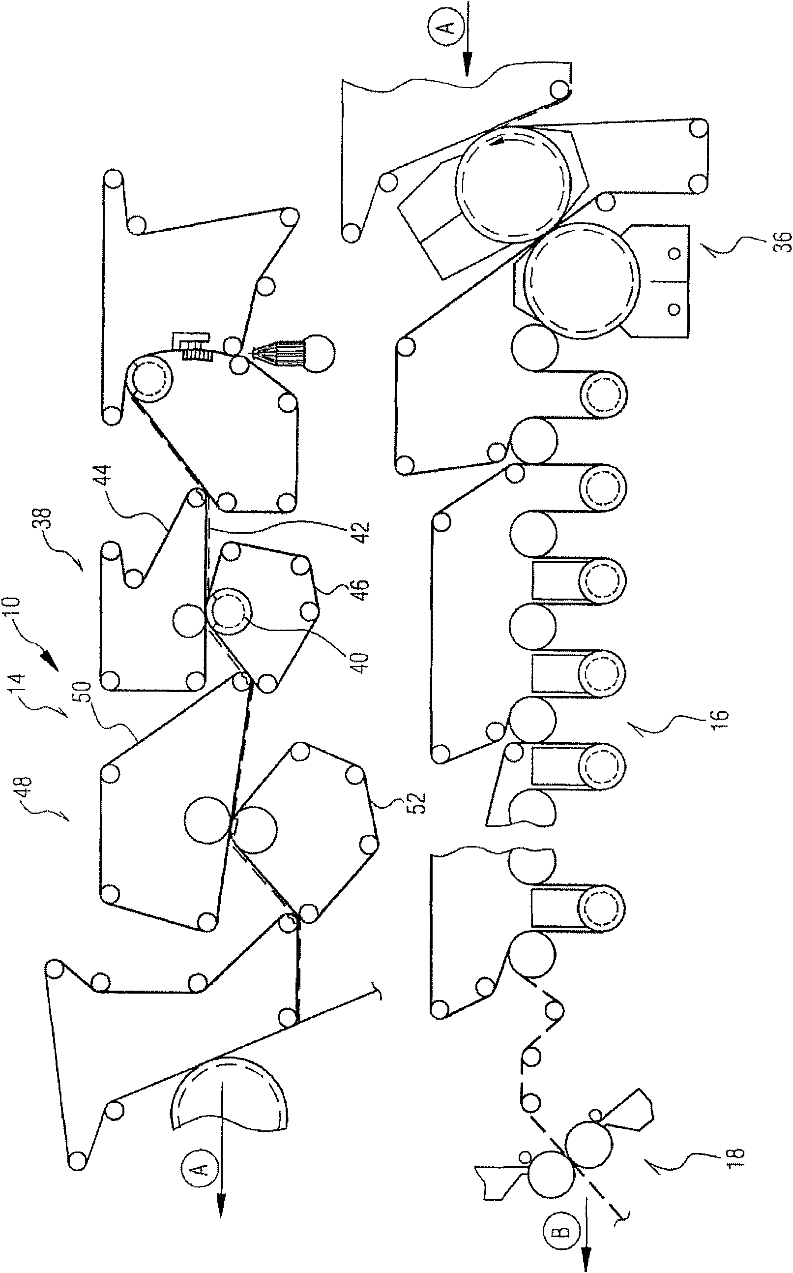 Method and device for producing an at least essentially wood-free coated paper web