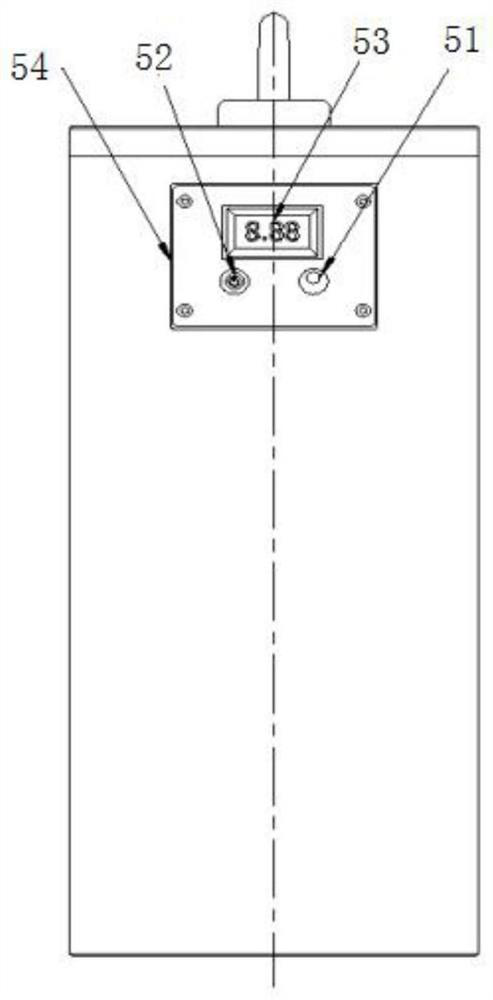 A laser ranging weight block