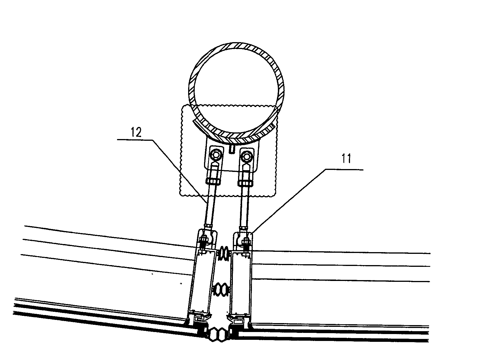 Hook type frame concealed curtain wall