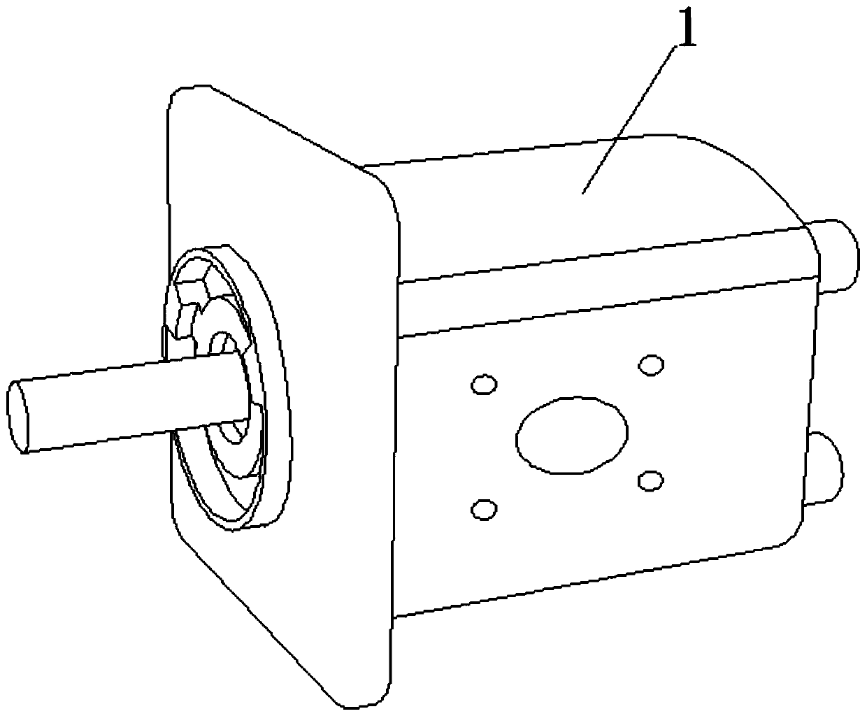 High-bearing gear-type pump motor