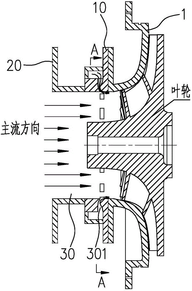 Stability extending device of centrifugal compressor