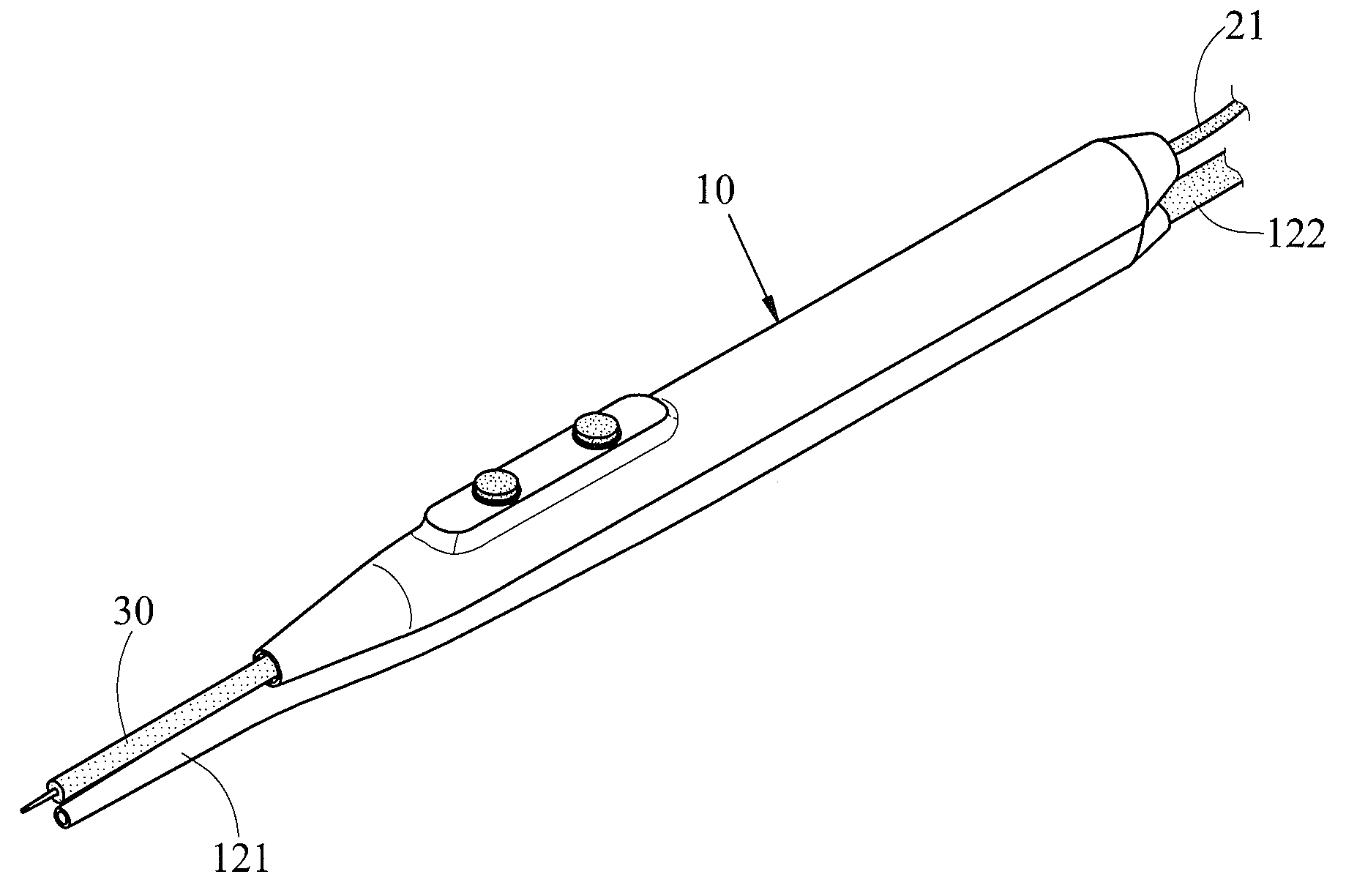 Electrosurgical Pencil with Synchronous Evacuation Function
