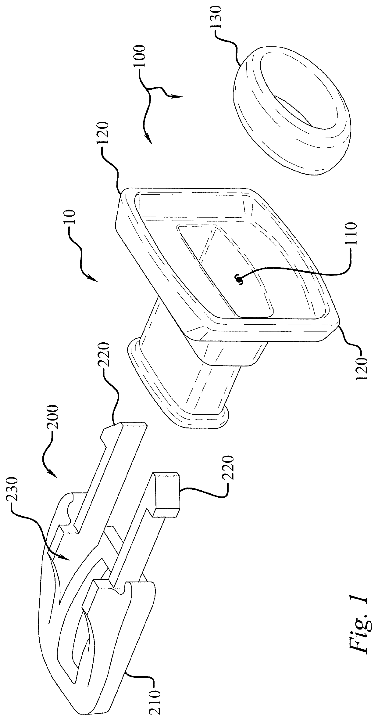 Immobilization system having bite-block stabilization and method of using same