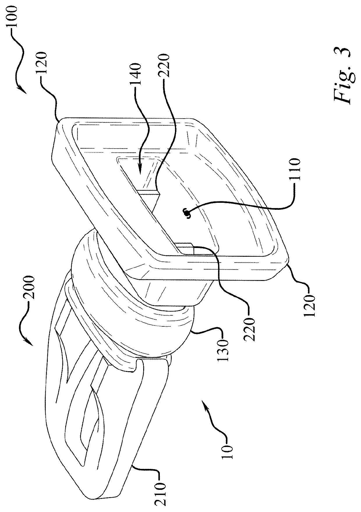 Immobilization system having bite-block stabilization and method of using same