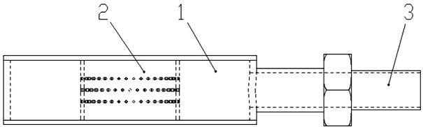 Premixed type combustion system for heat treatment of outer surface of plastic pipe and gas nozzle