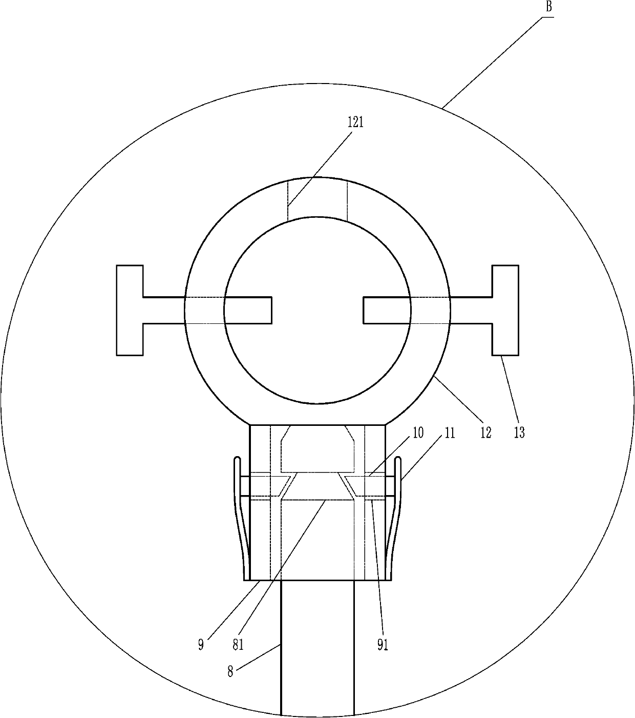 Auxiliary device convenient to use, for otolaryngology