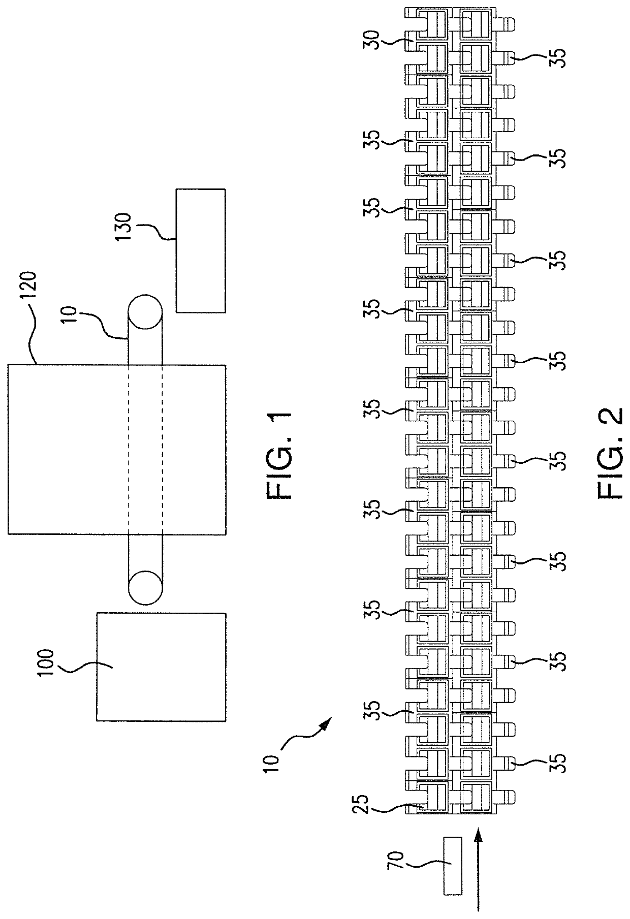 Integrated modular belt and mold