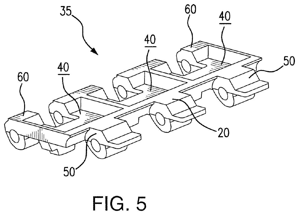 Integrated modular belt and mold