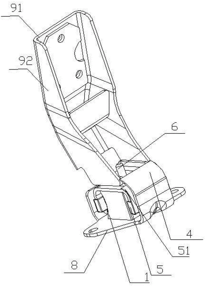 Automobile engine suspension mounting structure