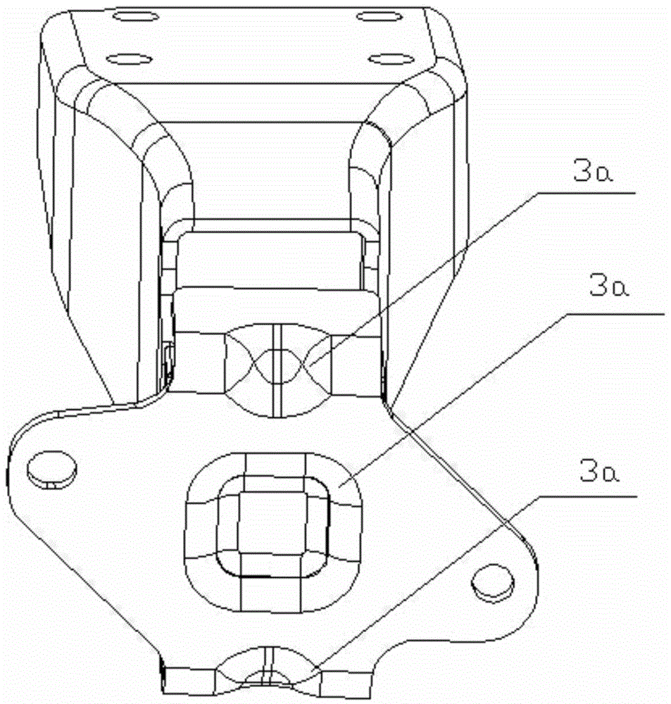 Automobile engine suspension mounting structure