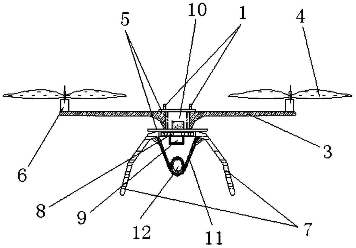 Intelligent parking lot and navigation method based on quadcopter