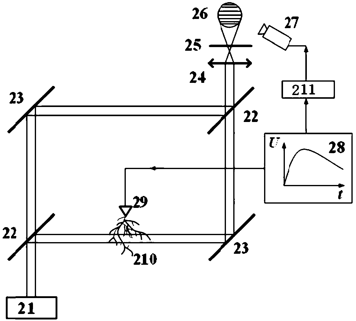 System and method for measuring instantaneous gas density for conversion from long-air-gap streamer discharge to leader discharge