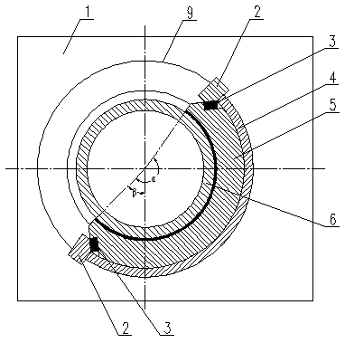 Sliding bearing with aligning function