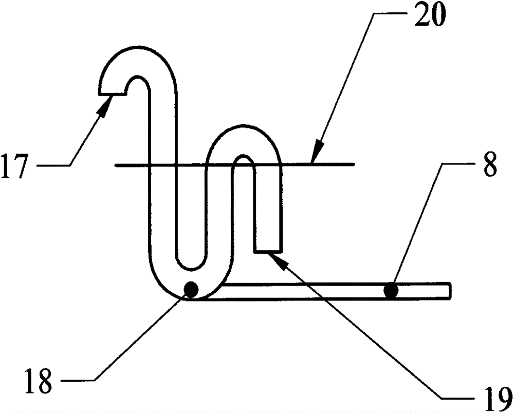 Seawater desalination device with multi-stage heating of hot air