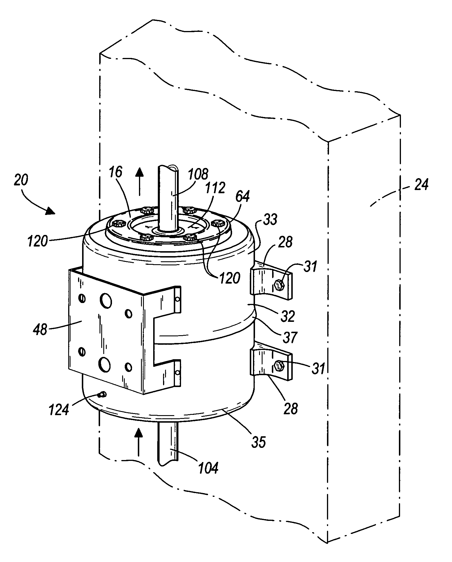 Accumulator tank assembly and method