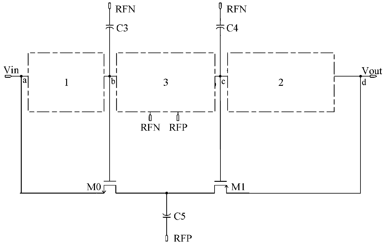 Rectifying unit based on fixed threshold elimination and differential voltage doubling, rectifier and RFID tag