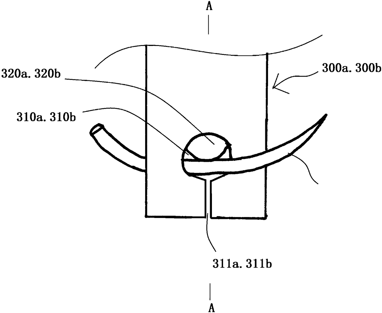 Portable needle-holding stitching device for cavity mirror