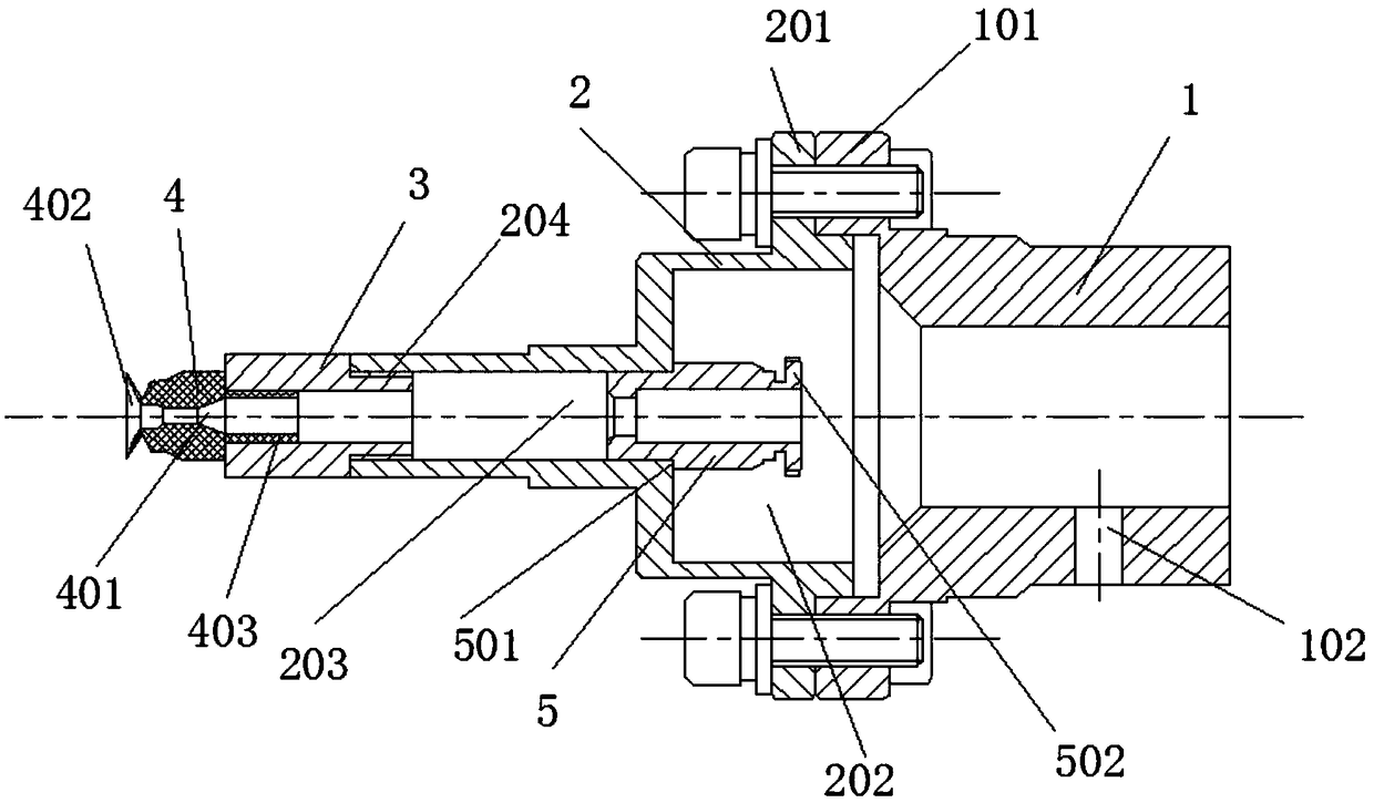 Air-aspiration type manipulator for diamond inlaying and pasting industrial robot