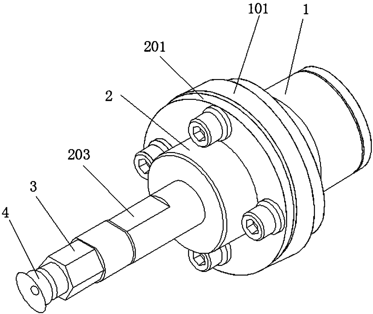 Air-aspiration type manipulator for diamond inlaying and pasting industrial robot