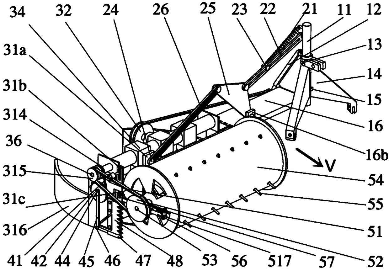 Side-mounted disc type pea windrower