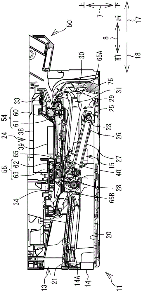 Sheet conveying device