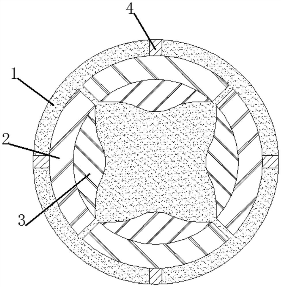 A wave-shaped high-rigidity anti-seismic foam concrete