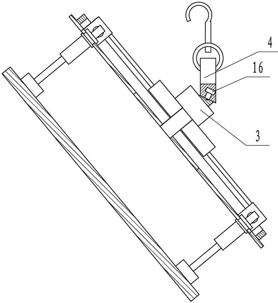 Device for accurately hoisting roof beam