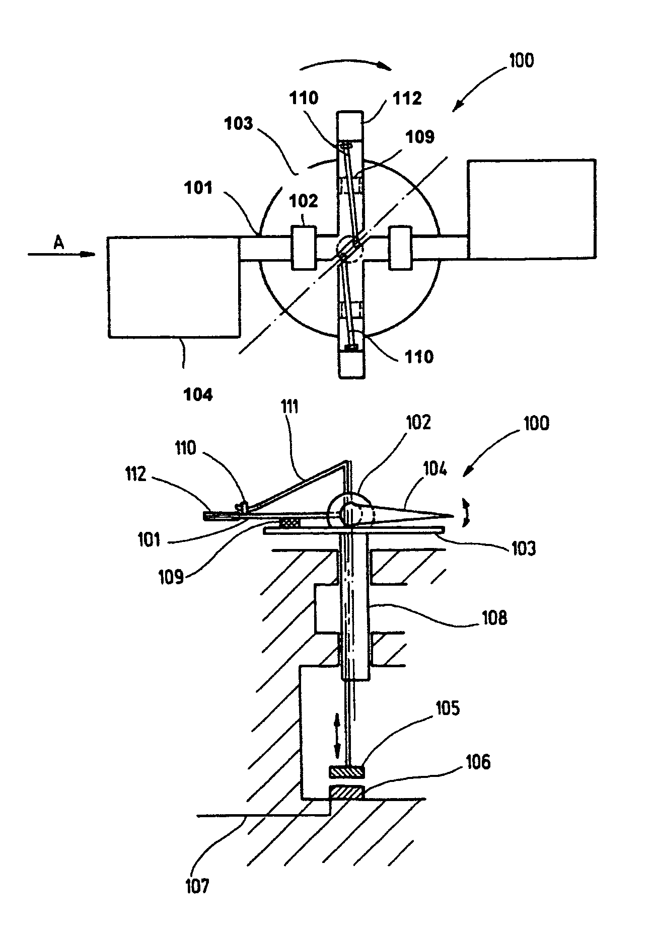 Rotor system for a remotely controlled aircraft