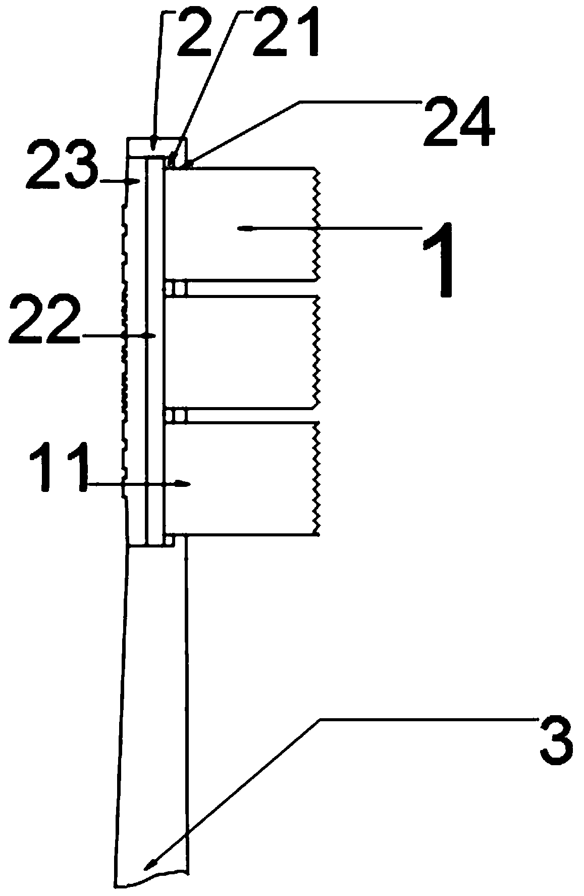 Integrally-formed toothbrush with artistic hole and without copper sheet