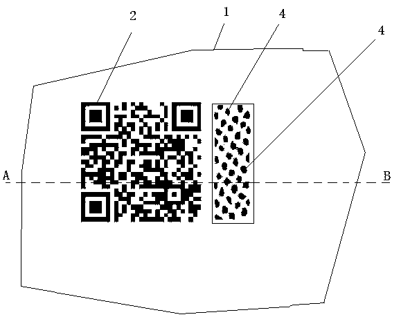 Anti-counterfeit method for out-of-limit ink dot and printing matter