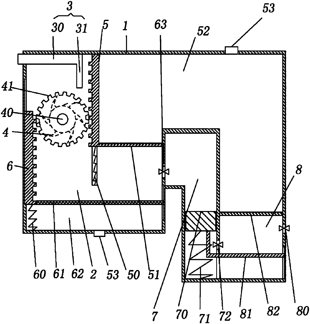 Solvent dewatering device