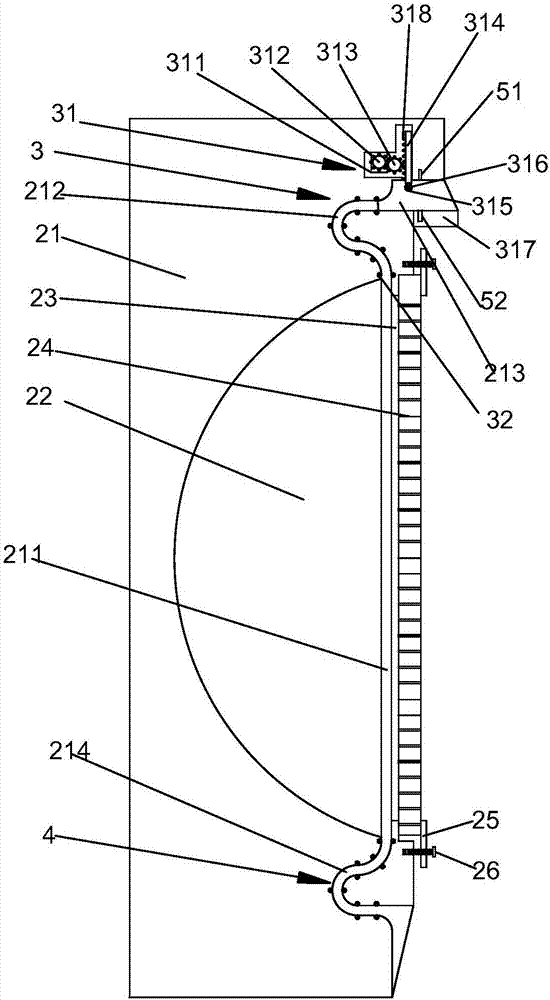 Optical fiber concrete-based picture showing equipment