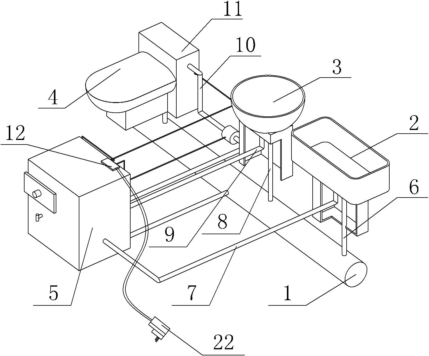 Method and device for sewage reutilization