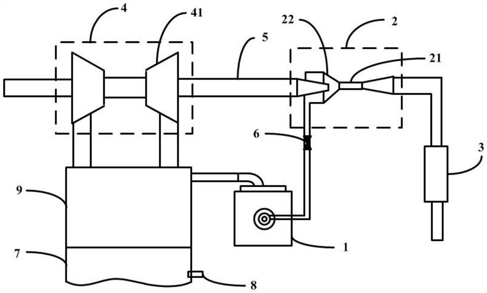 Closed crankcase ventilation system for engine and vehicle