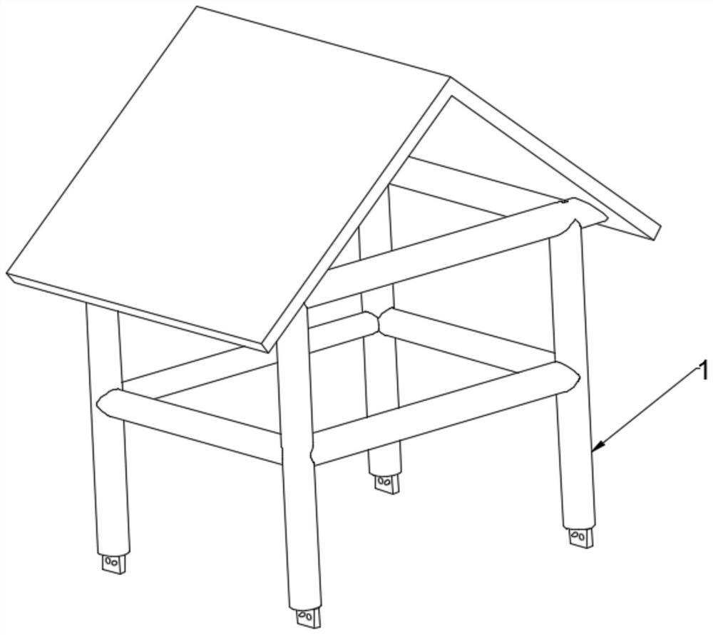 A frame structure of a passive house