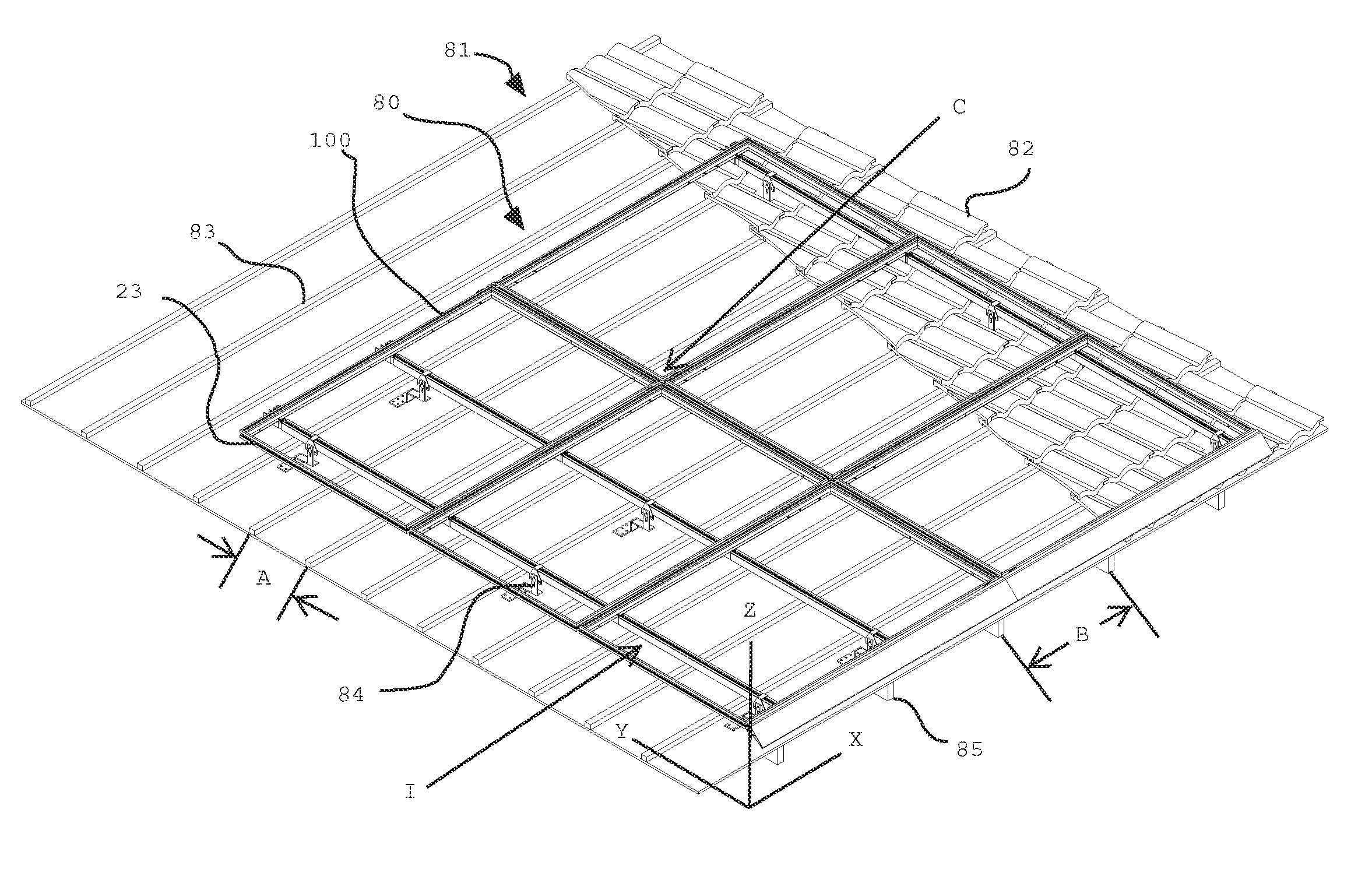 Discrete Attachment Point Apparatus and System for Photovoltaic Arrays