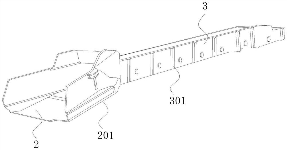 Loading mechanism for full-section rock loading and loader-digger with loading mechanism