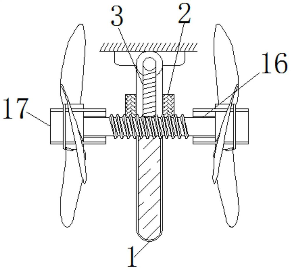 An underground snail dwelling auxiliary ventilation detection equipment