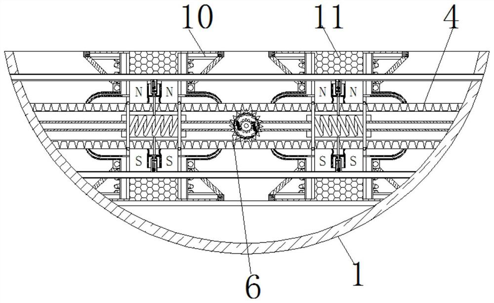 An underground snail dwelling auxiliary ventilation detection equipment