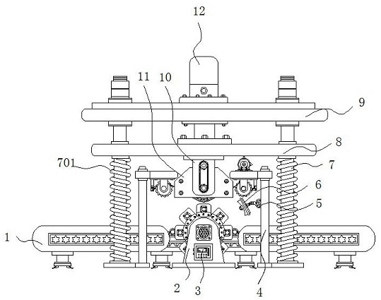 Glass decorative tube printing device with protection structure