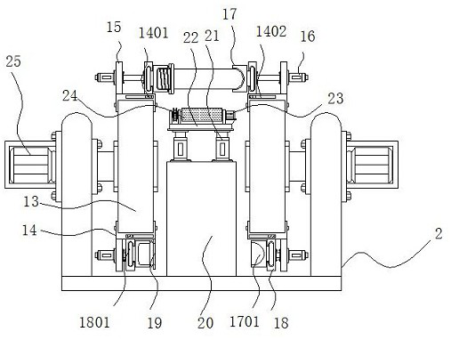 Glass decorative tube printing device with protection structure