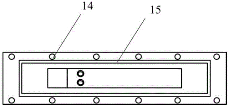 Attached unsteady cavitation fluid internal structure observation device and method