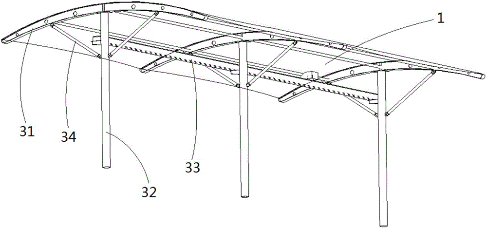 Landscape canopy and mobile charging system