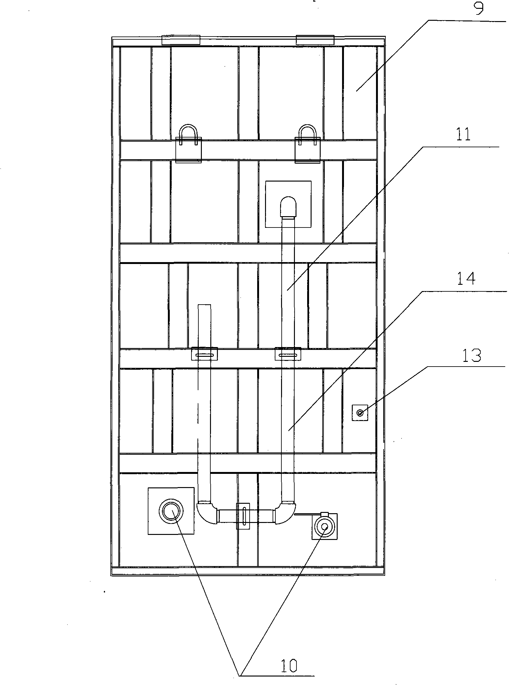 Rail vehicle whole tightness test method and system