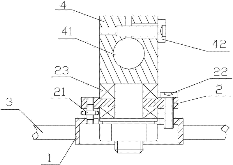 Portable large-sized flange plane survey meter