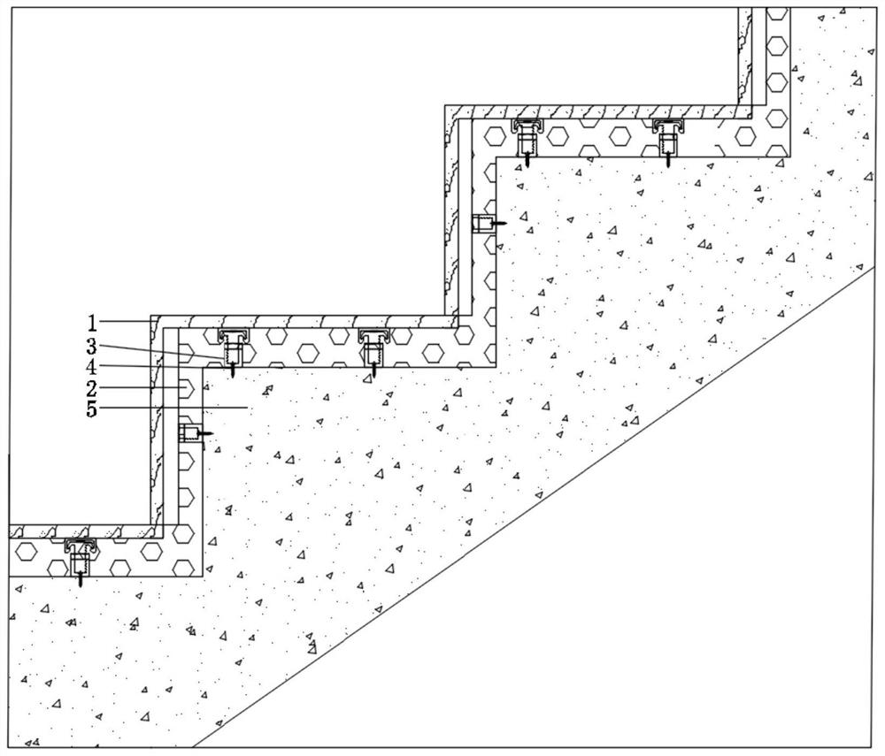 Fabricated stair step and construction method thereof