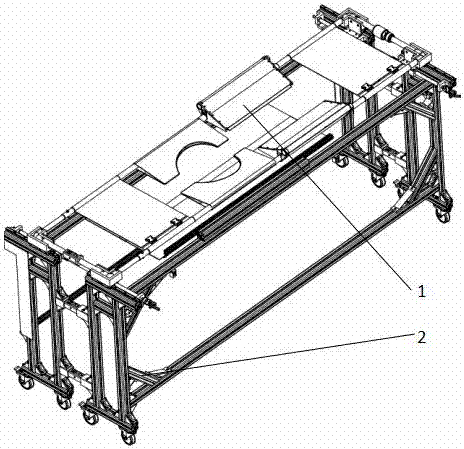 Stretcher cart for transfer of postoperative patient