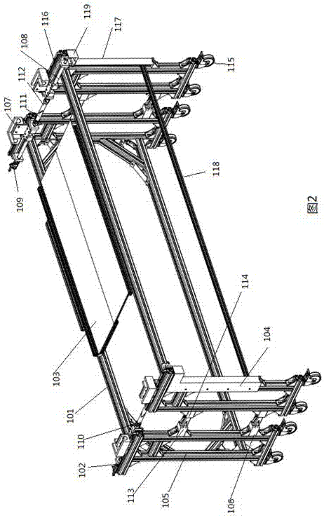 Stretcher cart for transfer of postoperative patient