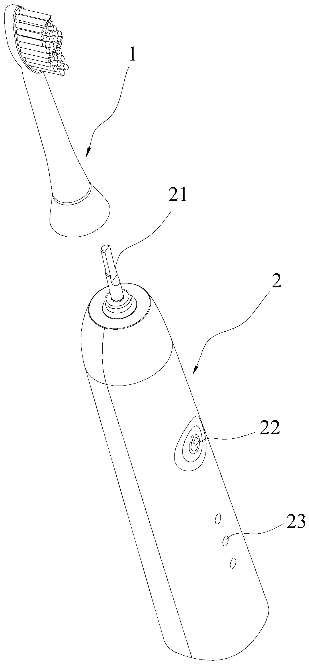 Brush head assembly and electric toothbrush