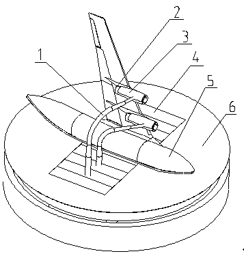 Separated half-mode injection type nacelle dynamic influence test method